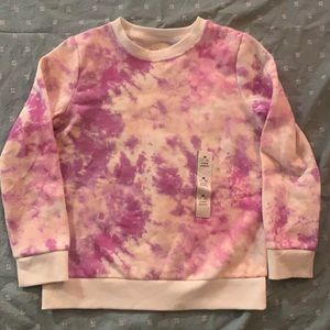 Girls sweatshirt pink tie dye. Super cute! New. Never worn.
